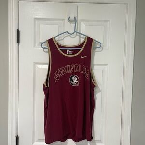 Nike Seminoles Burgundy Tank Top